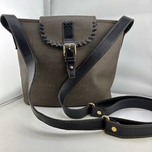 Fendi Vintage Black and Brown Crossbody Bag